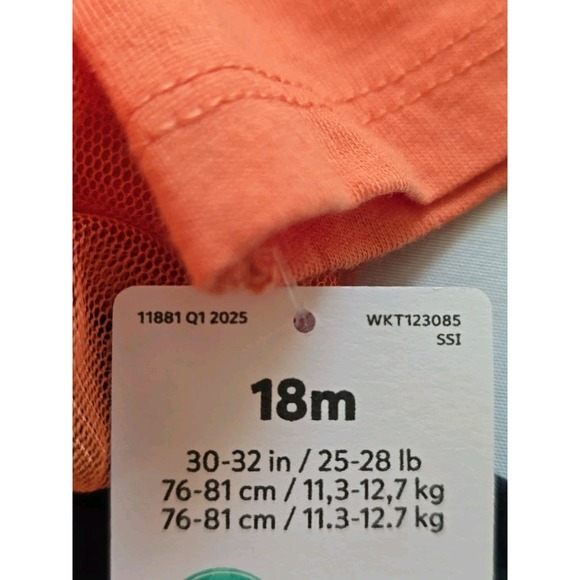 Nwt Carters Baby Girl 6 Months Orange Witch Tutu Halloween Outfit Pant Bodysuit - Picture 4 of 5